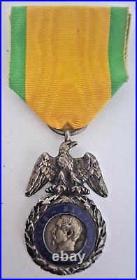 Médaille Militaire 2nd Empire en argent massif (poinçon tête de sanglier)