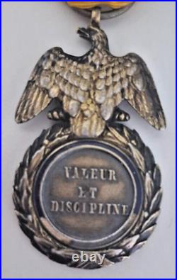 Médaille Militaire 2nd Empire en argent massif (poinçon tête de sanglier)