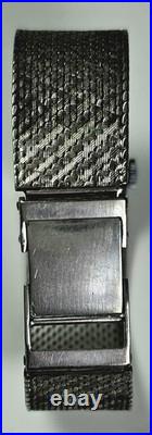 Montre Bijou Vintage CHILEX Argent 800 Poinçon Cygne Verre Facetté 1960s