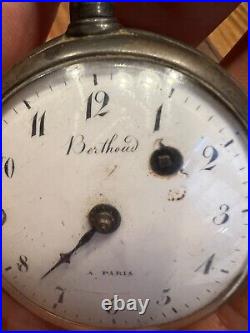 Montre Gousset Coq Argent Massif Poinçon Antique Silver Clock Gusset Berthoud