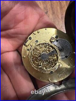 Montre Gousset Coq Argent Massif Poinçon Antique Silver Clock Gusset Berthoud