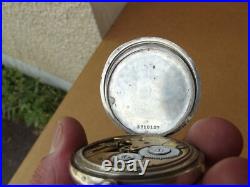 Montre Gousset Longines en argent massif poinçon d'argent cygne Art Deco Montre Gousset Longines en argent massif poinçon d'argent cygne Art Deco