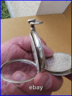 Montre Gousset Longines en argent massif poinçon d'argent cygne Art Deco Montre Gousset Longines en argent massif poinçon d'argent cygne Art Deco