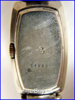 Montre Vintage 1972 Bracelet Rigide Argent Massif LIP Poinçons ref 42497