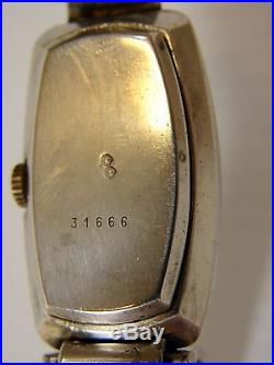 Montre Vintage 1972 Bracelet Rigide Argent Massif LIP Poinçons ref 42497
