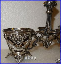 Monture Huilier Vinaigrier Style Louis XV En Argent Massif Poincon Minerve 190gr