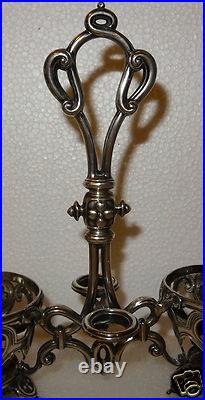 Monture Huilier Vinaigrier Style Louis XV En Argent Massif Poincon Minerve 190gr