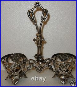 Monture Huilier Vinaigrier Style Louis XV En Argent Massif Poincon Minerve 190gr