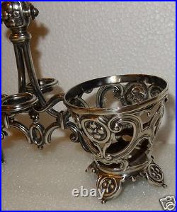 Monture Huilier Vinaigrier Style Louis XV En Argent Massif Poincon Minerve 190gr