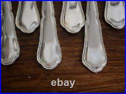 Morand 12 Fourchettes A Escargots Argent Massif Poincon Minerve Filets Contours