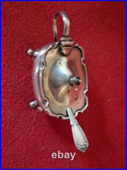 Moutardier Argent Massif 925 Walker & Hall. Poinçon lion et ancre