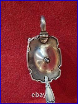 Moutardier Argent Massif 925 Walker & Hall. Poinçon lion et ancre