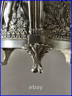 Moutardier à décor d'anges en Argent Massif Poinçon Minerve Moutardier à décor d'anges en Argent Massif Poinçon Minerve