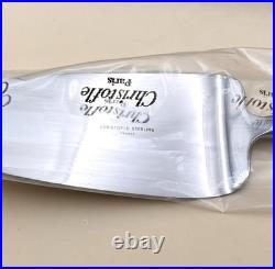 NEUVE pelle à tarte coupante CHRISTOFLE modèle PERLES argent massif poinçon 925