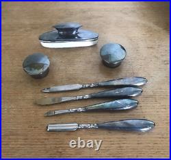 Nécessaire À Ongle Début XXème Argent Poinconné Sanglier Avec Boîte
