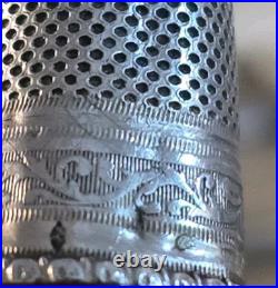 Nécessaire de Couture Broderie Napoléon III Argent Massif Poinçons sanglier