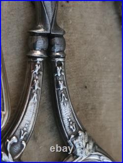 Nécessaire de Couture Broderie Napoléon III Argent Massif Poinçons sanglier