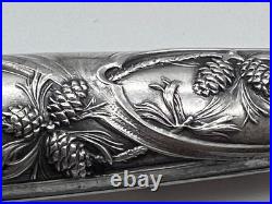 Nécessaire écriture ancien argent massif 800 poinçons ARO coffret XIXe