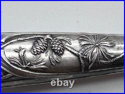 Nécessaire écriture ancien argent massif 800 poinçons ARO coffret XIXe