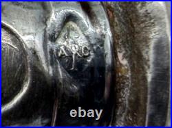 Nécessaire écriture ancien argent massif 800 poinçons ARO coffret XIXe