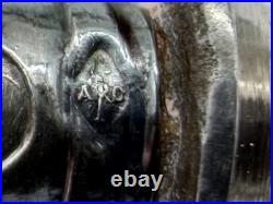 Nécessaire écriture ancien argent massif 800 poinçons ARO coffret XIXe