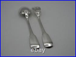 Odiot Couverts Service A Ragout Argent Massif Poincon Minerve Uni-plat
