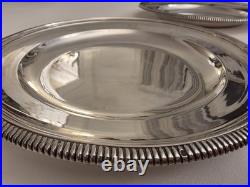 Odiot Godrons 1 plat circulaire en Argent Massif Poinçon Minerve XIXe