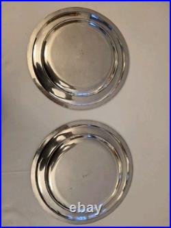 Odiot Godrons 1 plat circulaire en Argent Massif Poinçon Minerve XIXe