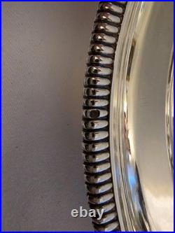 Odiot Godrons 1 plat circulaire en Argent Massif Poinçon Minerve XIXe