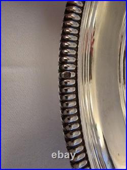Odiot Godrons 1 plat circulaire en Argent Massif Poinçon Minerve XIXe