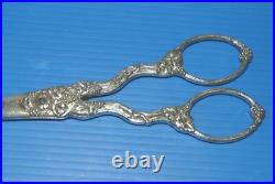 -PAIRE CISEAUX A RAISIN ARGENT MASSIF XIXe poinçon sanglier + orfèvre ARGENTERIE