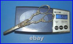 -PAIRE CISEAUX A RAISIN ARGENT MASSIF XIXe poinçon sanglier + orfèvre ARGENTERIE