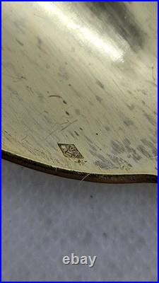 PAIRE DE COUVERTS A SALADE EN ARGENT MASSIF ET VERMEIL POINCON MINERVE 159.04 gr