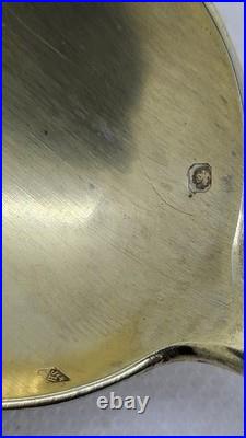 PAIRE DE COUVERTS A SALADE EN ARGENT MASSIF ET VERMEIL POINCON MINERVE 159.04 gr