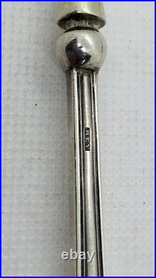 PAIRE DE COUVERTS A SALADE EN ARGENT MASSIF ET VERMEIL POINCON MINERVE 159.04 gr