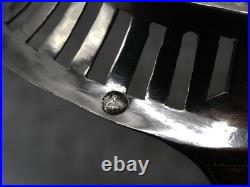 Paire Cuillere A Sucre Saupoudreuse Argent Massif Poincon Vieillard Paris 1819