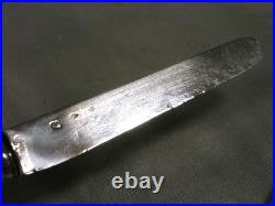 Paire De Couteaux De Table A Fruit Argent Massif Poinçon Minerve Knife