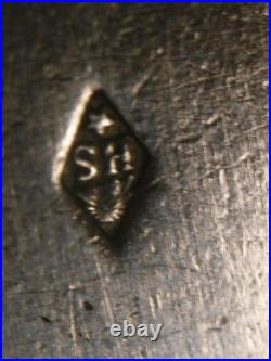 Paire De Couteaux De Table A Fruit Argent Massif Poinçon Minerve Knife