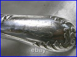 Paire De Couteaux De Table A Fruit Argent Massif Poinçon Minerve Knife