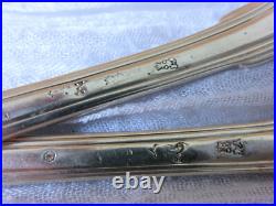 Paire De Couverts Argent Massif Poincons Aux Fermiers Generaux