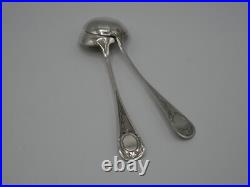 Paire De Louchettes En Argent Massif Poincon Minerve 1 Er Titre