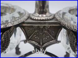 Paire De Salerons Double Argent Massif France Poincon 1 Er Coq Paris 1798