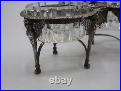 Paire De Salerons Double Argent Massif France Poincon 1 Er Coq Paris 1798