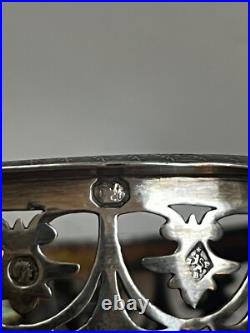 Paire De Salerons En Argent Massif Empire Poincon Coq