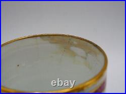 Paire De Tasses A Cafe Et Sous-tasse En Argent Massif Poincon Minerve 1 Er Titre