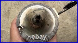 Paire de Moutardiers anciens en argent massif Décor Palmettes Multiples Poinçons