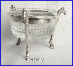 Paire de salerons Empire argent massif poinçon Coq