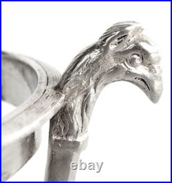 Paire de salerons Empire argent massif poinçon Coq