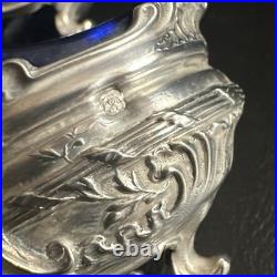 Paire de salerons en argent massif De Style Louis XV, poinçon Minerve