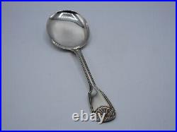 Pelle De Service A Glace En Argent Massif France Poincon Minerve Mod. Coquille